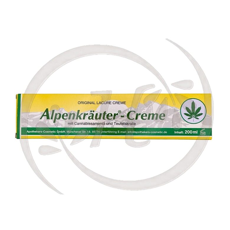 Alpu augu krēms Alpenkräuter ar kaņepju eļļu/ Harpagofītu (velna nagu) ekstr. 200ml